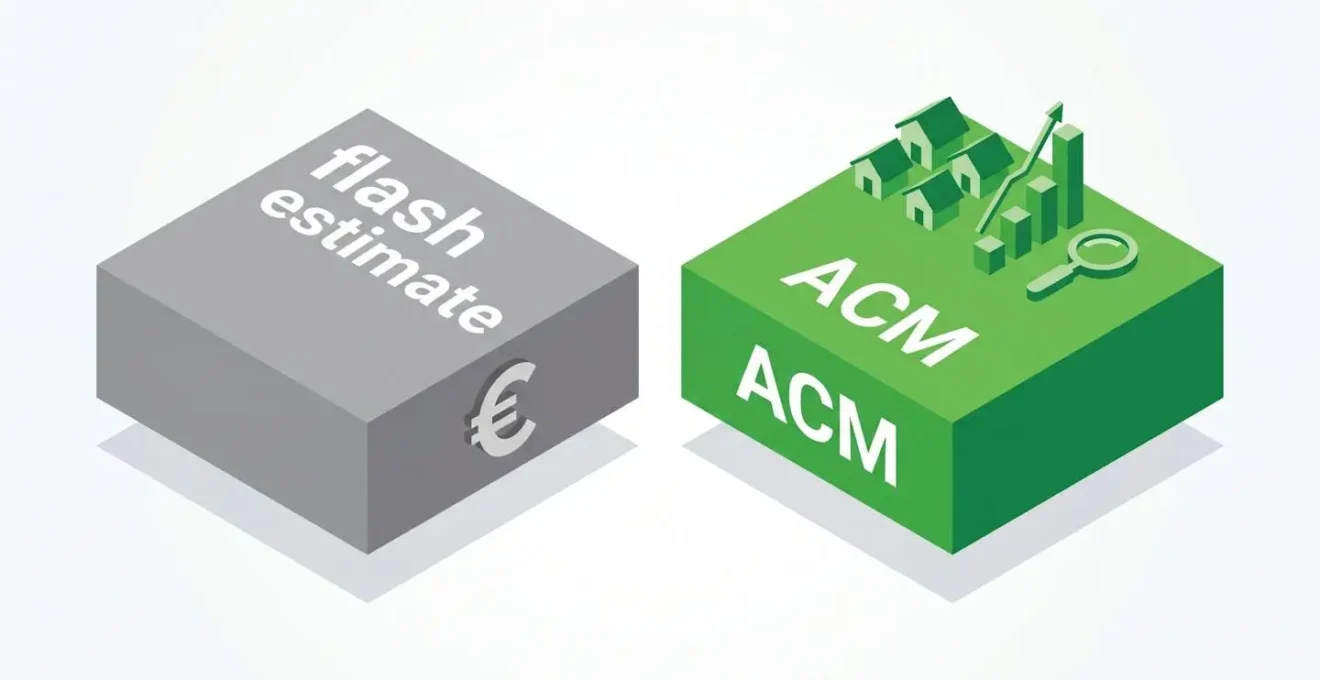 Illustration comparant une estimation rapide à une analyse comparative de marché (ACM).
